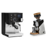 Rancilio Silvia BC PID, black + Eureka Mignon Single Dose, Chrome & Oak