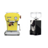 Ascaso Dream PID, Sun Yellow + Eureka Mignon Silenzio, CR black