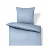 Tchibo - Posteľná bielizeň z bavlny a saténu - farba: modrá