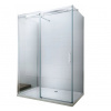 Mexen Omega, 3-stenný sprchovací kút s posuvnými dverami 150 (dvere) x 90 (stena) cm, 8mm číre sklo, chrómový profil, 825-150-090-03-00