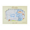 Detská deka dvojvrstvová Bear, BoboBaby, krémová/modrá BOBO BABY 5906909037169
