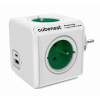 Zásuvka Cubenest Powercube Original USB PD 20W, A+C, 4x zásuvka, biela/zelená (6974699971016)