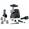 Mlynček na mäso Bosch MFWS440B 3 sitká, 4 strúhadlá, plnička klobás