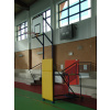 Basketbalová konštrukcia DOR-SPORT, mobilná, sklopná, doska 1200x900mm, vnút. (Mobilná sklopná basketbalová konštrukcia pre školy s doskou o rozmere 1200x900 mm. Pevné vysadenie 400 mm.)