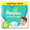 PAMPERS Active Baby vel. 6 Extra Large (128 ks)
