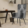 zahrada-XL Kreslo wingback sivé pravá koža 339661