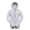 ALPINE PRO ZEGO 2 BIELA DETSKÝ HREJIVÝ SVETER NA ZIPS 152-158