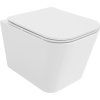 Mexen Teo, závesná WC misa 510x345x340 mm, Rimless Tornádo + WC sedadlo z duroplastu, biela lesklá, 30850600T