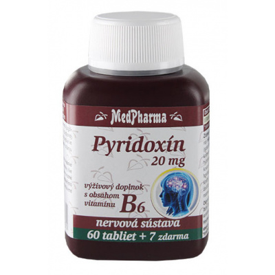 MedPharma Pyridoxin vitamin B6 20 mg 67 tabliet