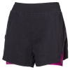 Šortky Progress CARRERA SHORTS DÁMSKE ŠPORT. ŠORTKY 2V1 Lady, čierna/višňová veľkosť S