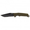 Nôž Trident FX Serrated SOG® – Čierna čepeľ, Olive Green