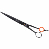 Geib Gator 008 Straight Scissors - profesionálne rovné nožnice vyrobené z japonskej nerezovej ocele s čiernou povrchovou úpravou - Veľkosť: 9,5