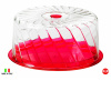 Cosmoplast 20399CS Podnos na tortu ONDA s krytom Ø 28cm h 12 cm