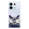 Silikonové pouzdro iSaprio - Xiaomi Redmi Note 13 Pro 5G / Poco X6 5G - Crazy Cat 01 (Odolný silikonový kryt, obal, pouzdro iSaprio - Xiaomi Redmi Note 13 Pro 5G / Poco X6 5G - Crazy Cat 01 - skvělá o