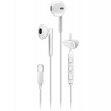 Genius HS-M366 Headset, drátový, do uší, mikrofon, ovládání hlasitosti, 360° rotační klip, USB-C, bílý (31710033401)
