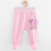 Dojčenské bavlnené polodupačky New Baby Happy Elephant pink Ružová 62 (3-6m)