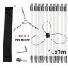Turbo Premium Rotačná kefa na čistenie komína s oceľovým lankom set 10 m