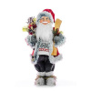Dekorácia MagicHome, Santa s lyžami a drevom,61 cm 8090562