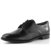 Tamaris kožené šnurovacie poltopánky black 1-23201-44 - 37