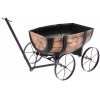 STREND PRO Garden Kvetináč Strend Pro Woodeff, 41,5x29x19cm, whiskey barel wagon 256829