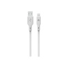 Dviced Kábel USB - A na Lightning silikón 1,25m - Biely