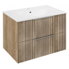 Sapho CIRASA umývadlová skrinka 69,8x52x46cm, dub Alabama strip/dub alabama SPH CR701-2322