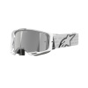 brýle VISION 8 CORP, ALPINESTARS (bílá, zrcadlové stříbrné plexi) 2025 M150-979