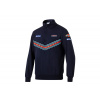 Sparco mikina s polovičním zipem, edice Martini Racing, barva: modrá, velikost: XXL