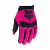 Dievčenské motokrosové rukavice MX Fox Dirtpaw Pink Veľkosť YM