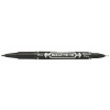 Permanentný popisovač, 0,5 1,0 mm, obojstranný, ZEBRA Mckie Extra Fine, čierna