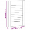 vidaXL dvierka skriniek Louvred Design 4ks 39,5x29,5 cm masív borovica - Hnedá - 250327-265861