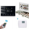 Termostat batérie TUYA WiFi + RF prijímač, ovládanie ohrevu vody 3A