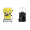 Ascaso Dream PID, Sun Yellow + Eureka Mignon Specialita, BL black