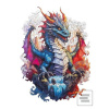 Dřevěné puzzle Drak