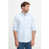 Bavlnená košeľa Tommy Hilfiger modrá farba, regular, s golierom button-down, MW0MW40456 M