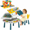 SÚPRAVA STOLÍK S DOSKOU NA LEGO KOCKY MULTIFUNKČNÝ + STOLIČKA + 206 KOCIEK