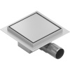 Mexen Flat-Q M13 podlahový štvorcový vpust 20 x 20 cm, inox - 1010020