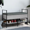 zahrada-XL Lavička na topánky sivá sonoma 85,5x42x57,5 cm kompozitné drevo 835232