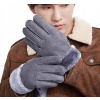 Rukavice - Päť rukavicových rukavíc pánsky produkt bavlnený Bibyto šedá. Universal (Pánske rukavice hrubé kožušina Alpaka Warm R6)