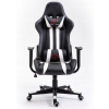 Herné kreslo Akord F4G FG33, umelá koža, čierno-biele