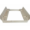Drevené pieskovisko s lavicou 200x200x20 (Drevené pieskovisko s lavicou 200x200x20)