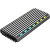 GEMBIRD EE2280-U3C-03 USB 3.1 enclosure for M.2 NVMe drives backlighted aluminum