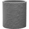KETER MEDIUM CYLINDER Kvetináč, 36 x 36 x 37,3 cm, ratan, strieborno-sivá 17197835