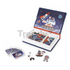 Magnetická kniha Vesmír Cosmos Magnetibook Janod 52 magnetiek a 18 šablón