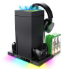iPega XBX024S Multifunkčný nabíjací RGB Stojan s chladením pre Xbox