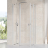 Ravak Sprchový kout Chrome CRV2+CRV2 CRV2-90 satin+Transparent 1QV70U00Z1