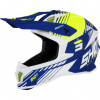 SHOT LITE CARBON navy neon žltá MX prilba