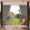 Eurofirany Nepremokavý strieborný záves na terasu GARDEN 155x220 cm