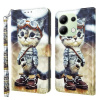 Peňaženkové 3D puzdro na Xiaomi Redmi Note 13 4G - Naughty Cat