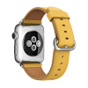 AppleMix Remienok pre Apple Watch Ultra 49 mm / 45 mm / 44 mm / 42 mm - kožený - žltý